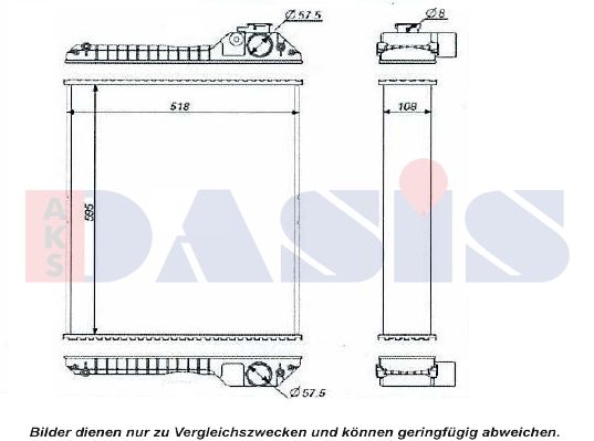 AKS DASIS Radiators, Motora dzesēšanas sistēma 440589N